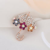 Flower Umbrella Brooch
